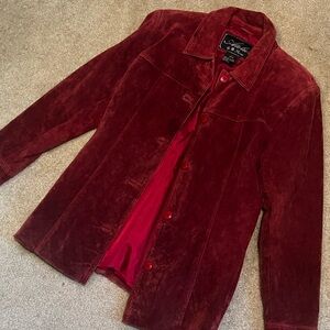 Atelier Red Leather Jacket